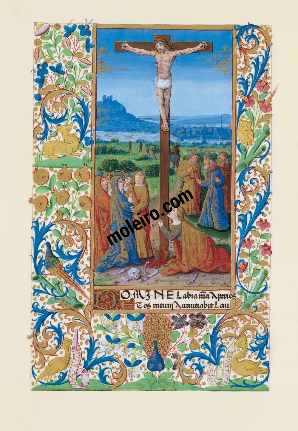 Stundenbuch des Ludwig von Orleans f. 84v, Die Kreuzigung