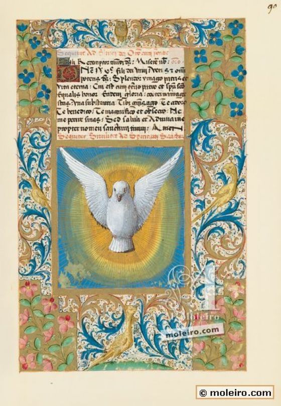 Stundenbuch des Ludwig von Orleans f. 90r, Der Heilige Geist