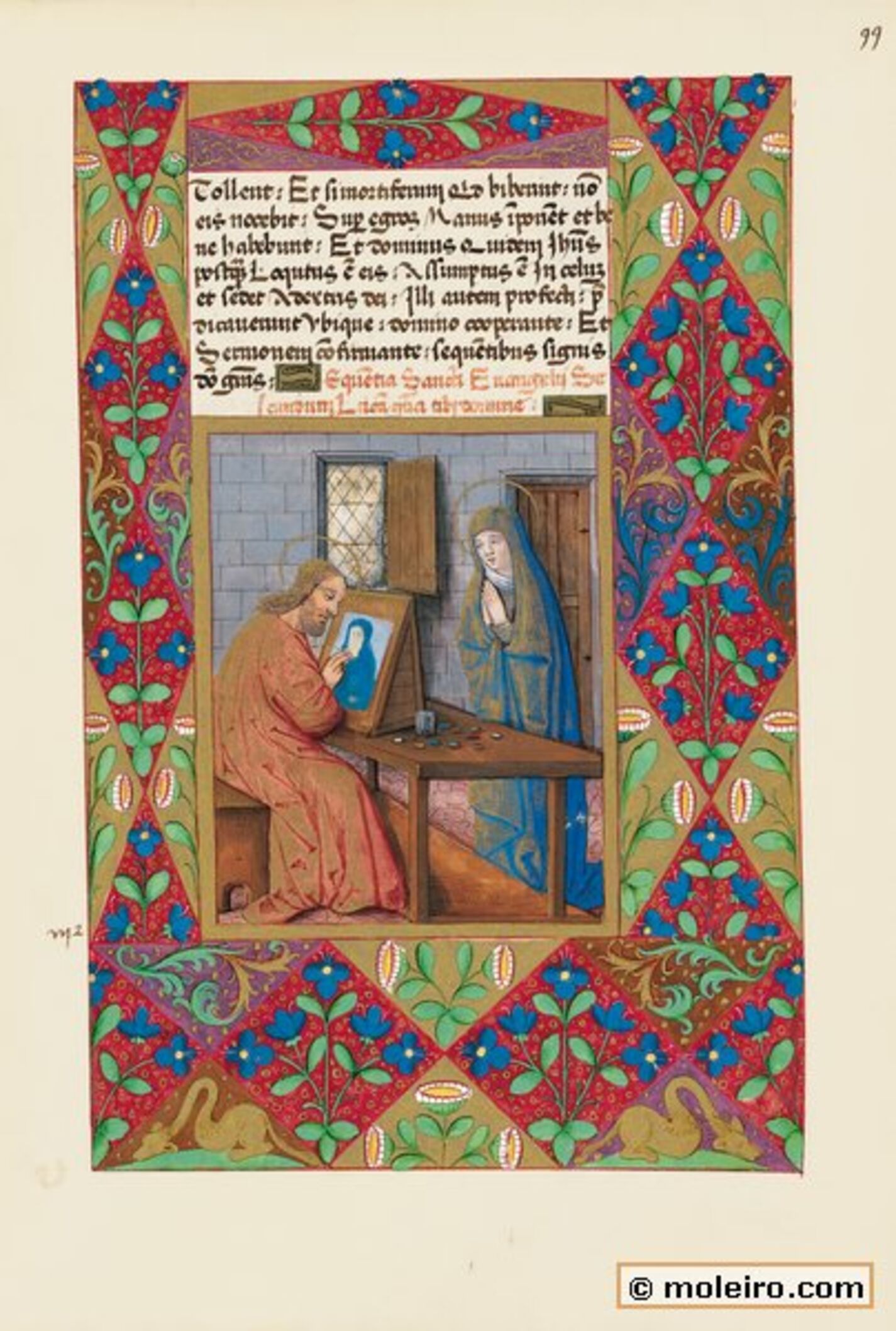 f. 99r, San Lucas