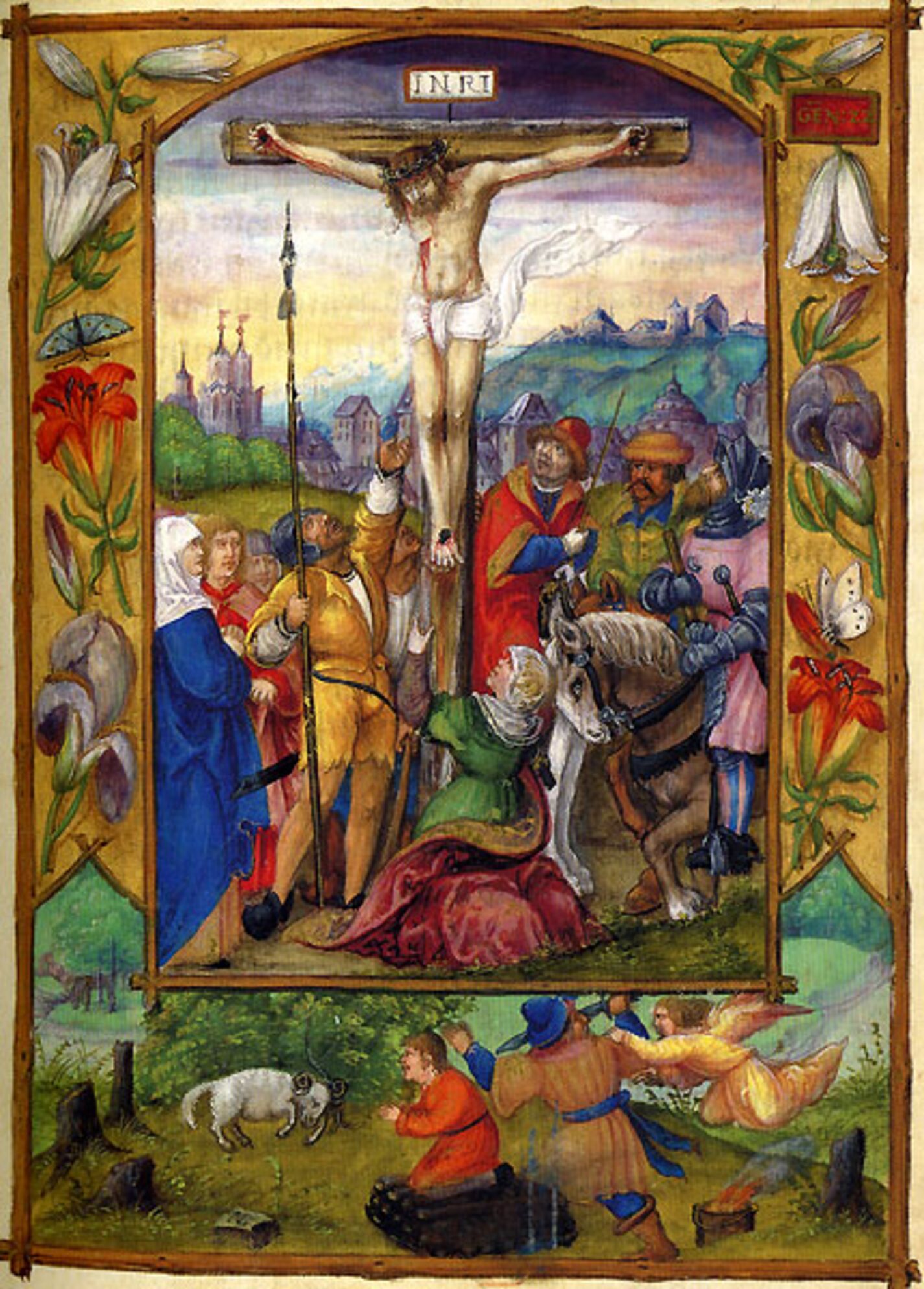 f. 72r, Crucifixión