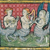 f. 47r, The mermaids