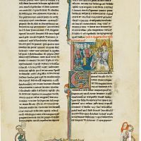 f. 24r, The coronation of Charlemagne by the pope