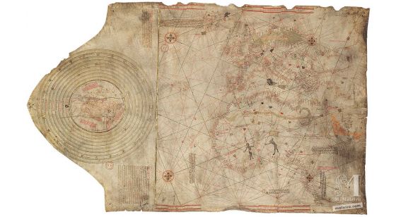 Christopher Columbus’s Chart, Mappa Mundi Bibliothèque nationale de France, Paris