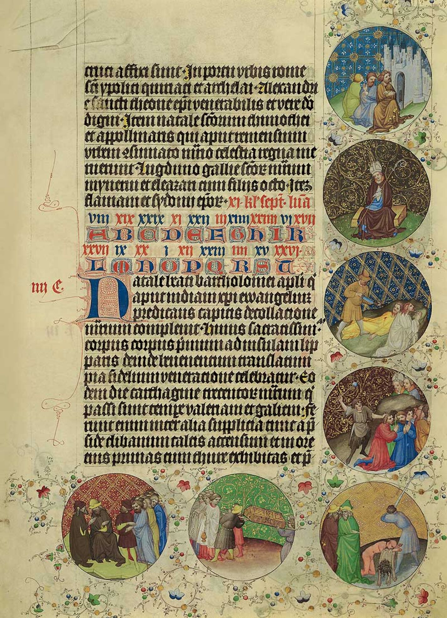 Imágenes de los Medallones del 24 de agosto, folio 84r