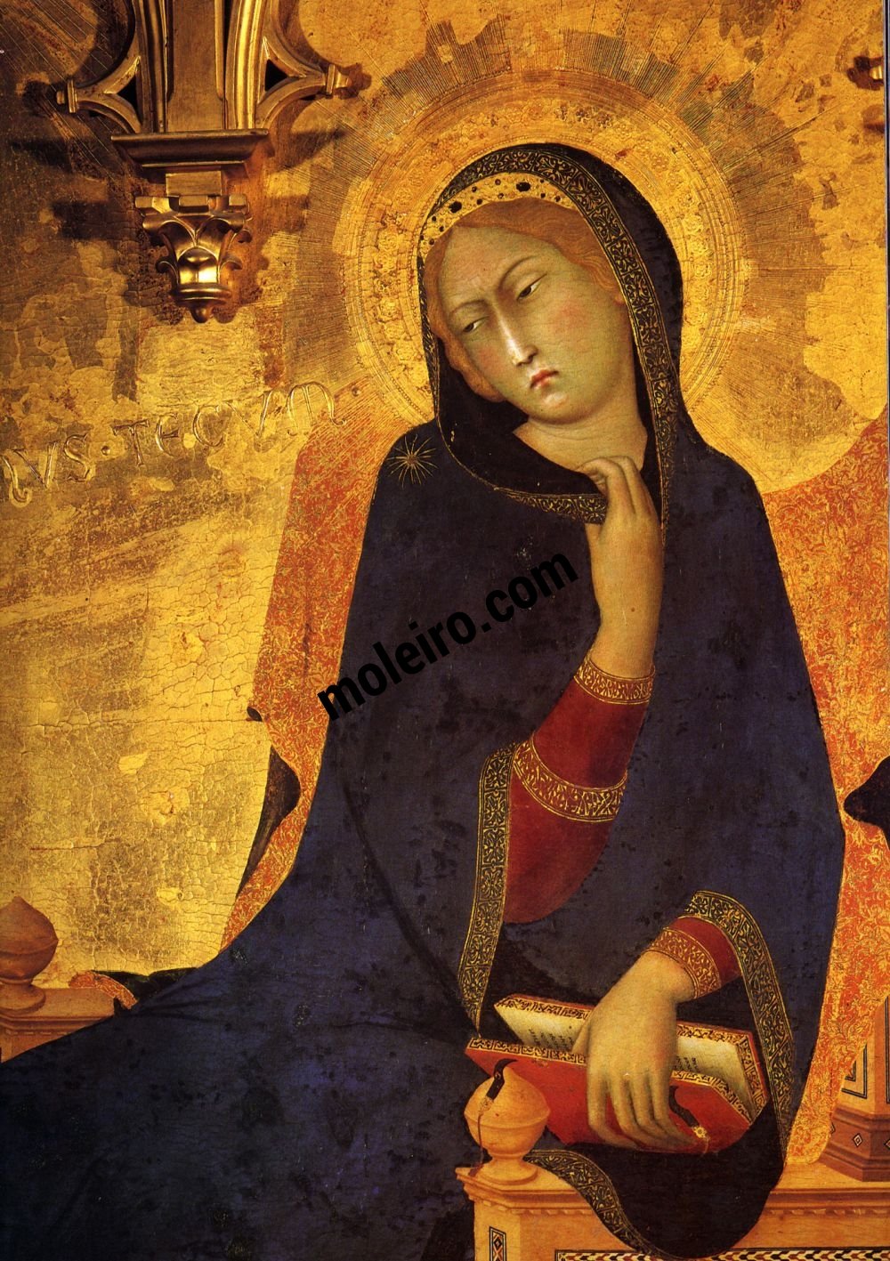 Mujeres. Mitologías Simone Martini, The Annunciation, painting on wood, 1333.