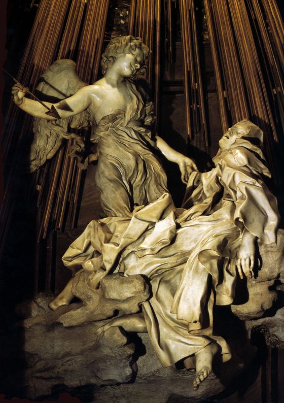 Mujeres. Mitologías Lorenzo Bernini, Extase de Sainte Thérèse, 1645-1652.