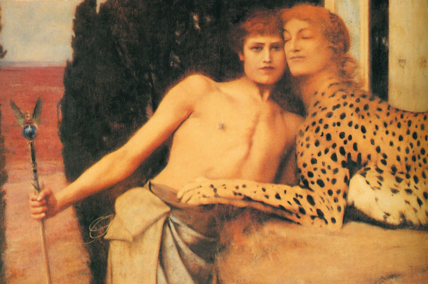 Ferdinand Khnopff, El arte, las caricias o la esfingie, 1896.