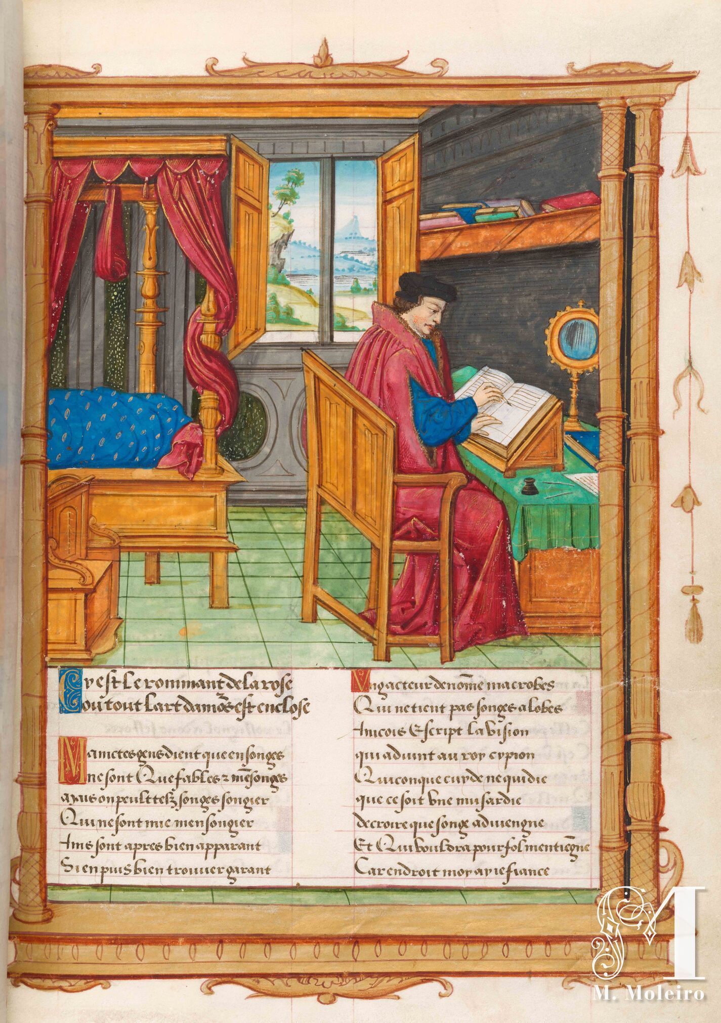 Portrait de l'auteur , f.5r