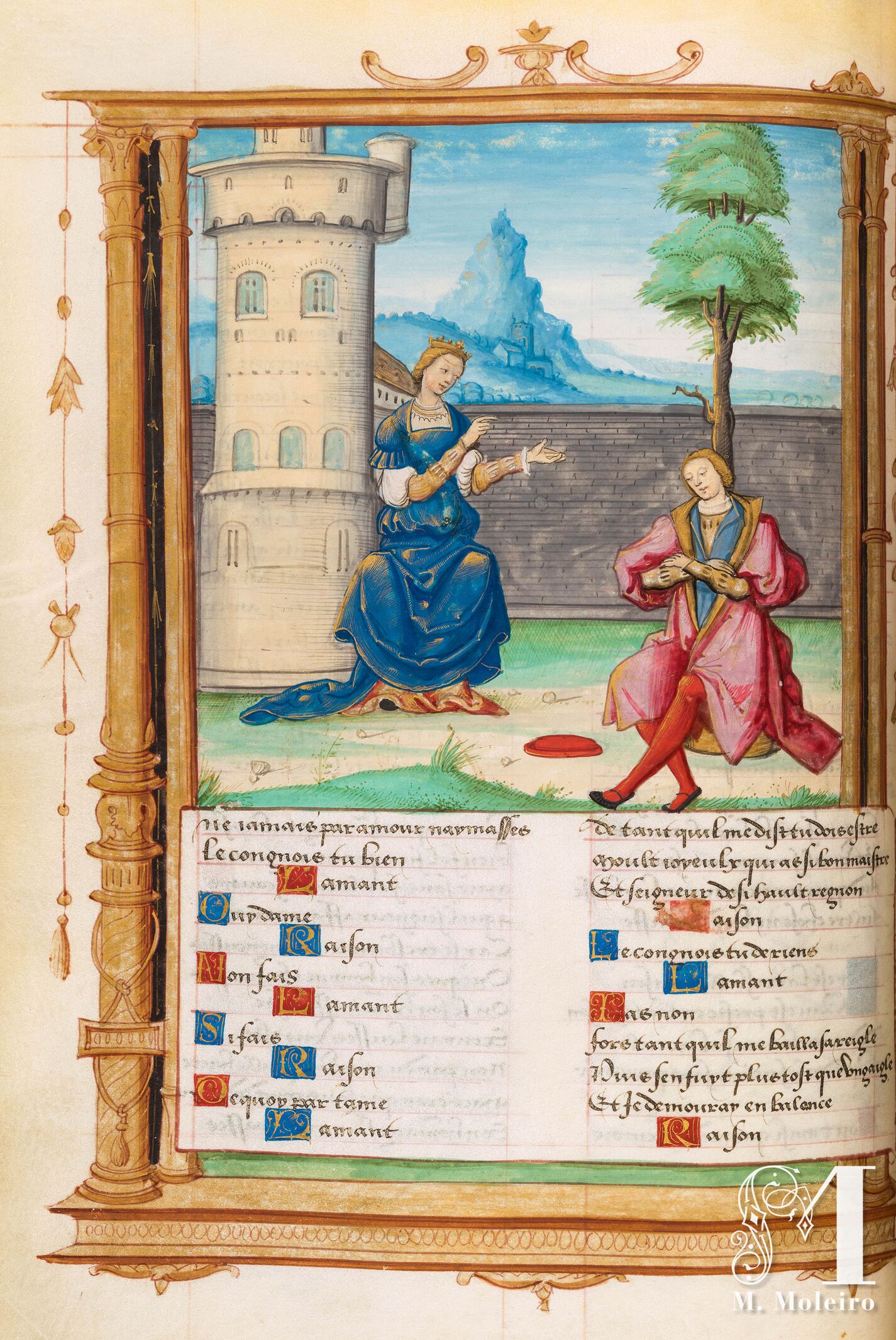 Raison s'adresse  l'amant, f. 45v 