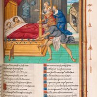 Vulcain surprend Mars et Vnus au lit, f. 135r