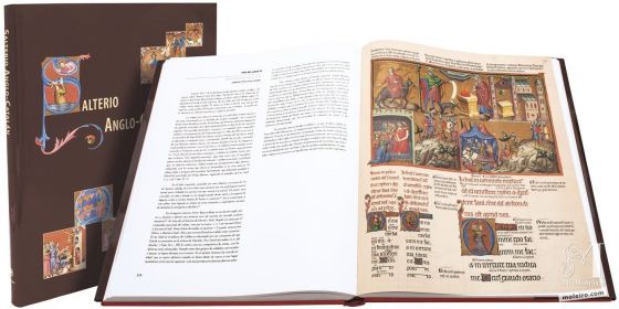 Livre d'étude du Psautier Anglo-Catalan  Le témoignage le plus brillant et le plus lucide de la meilleure peinture des XIIIe et XIVe siècles.