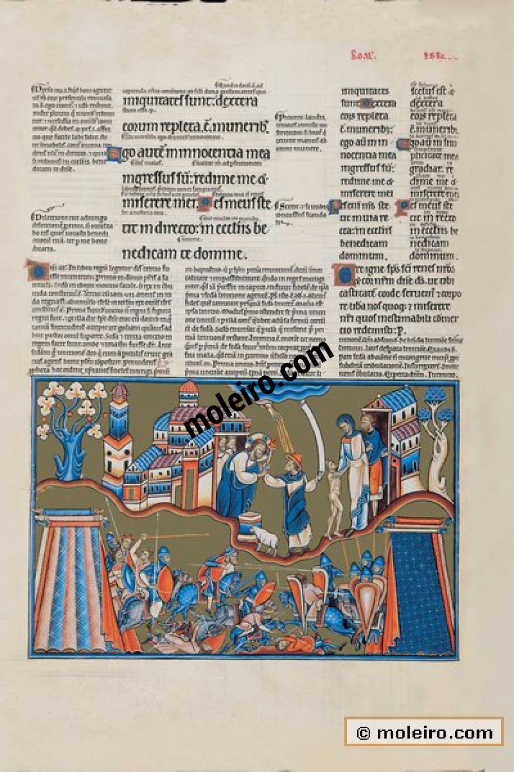 The Great Canterbury Psalter f. 44v, psalm 26  The Lord is my light and my salvation