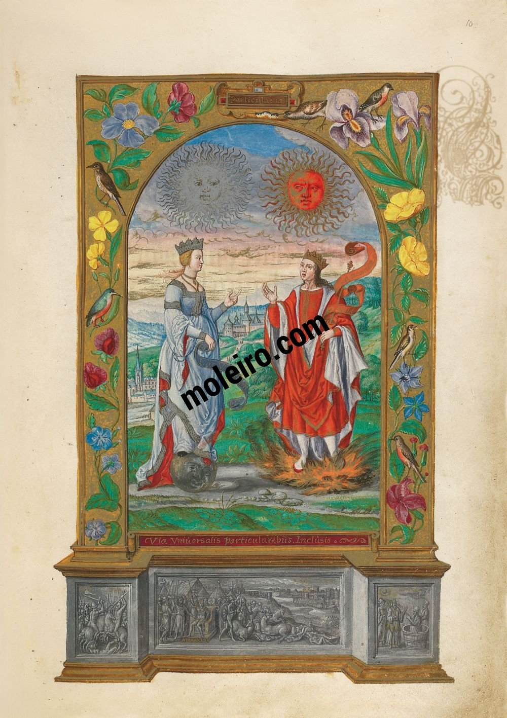 Splendor Solis f. 10r, Pareja Real
