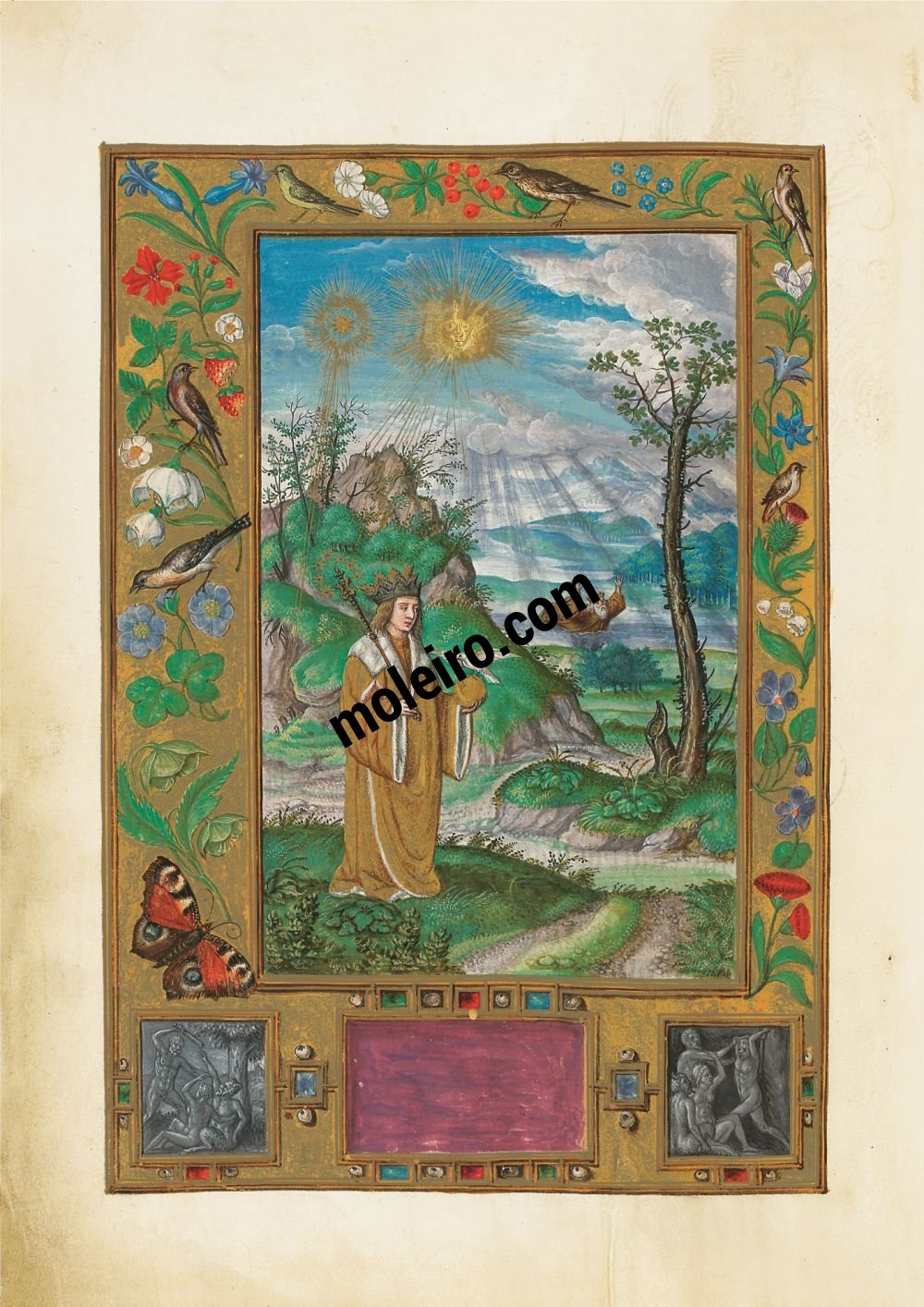 Rey Viejo y Rey Joven en el Splendor Solis - Harley Ms. 3469 (1852, Alemania) British Library