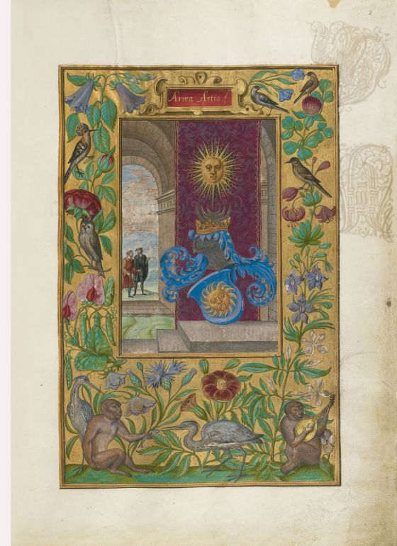 Arma Artis en el Splendor Solis, Harley 3469 (1582, Alemania)  British Library, Londres. Manuscrito Iluminado.