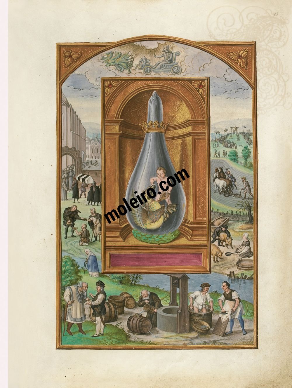 Splendor Solis Saturn, f. 23r