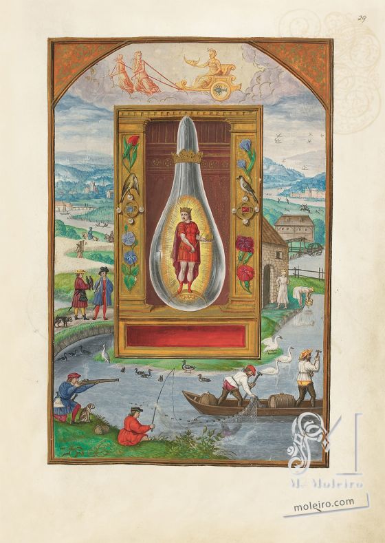 Splendor Solis f. 29r, Luna