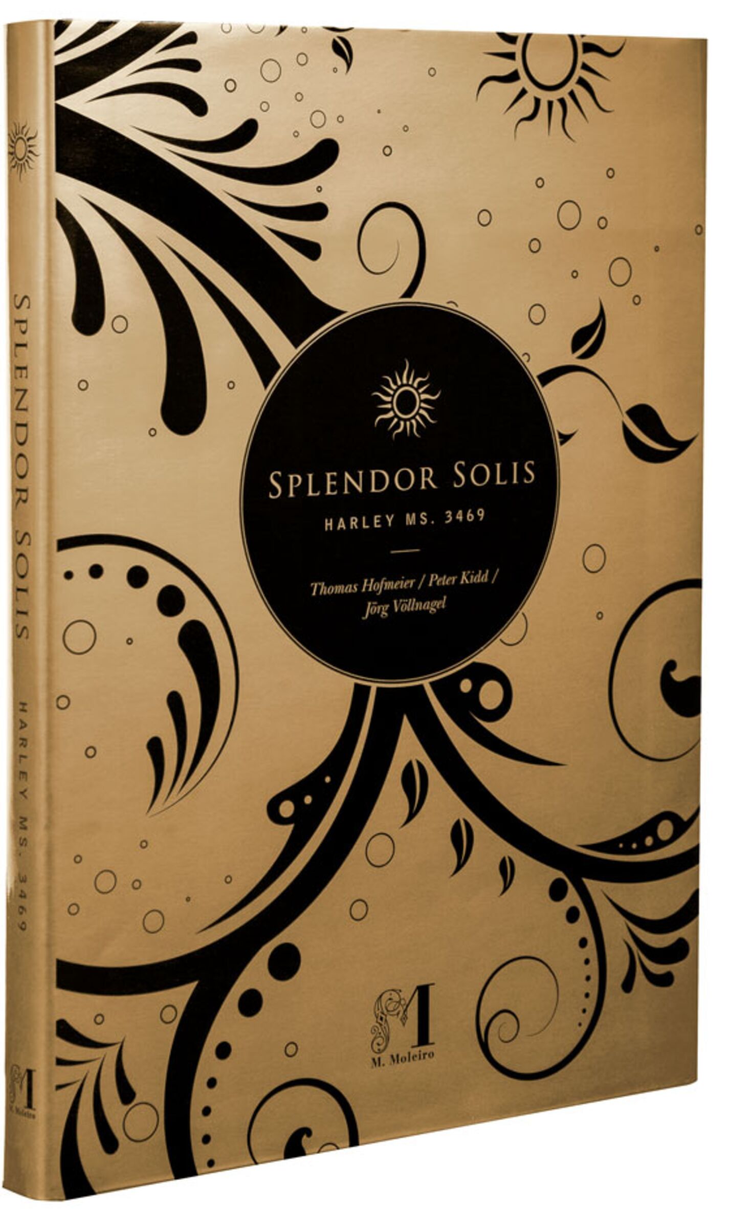 Fotografía de la portada y lomo del libro de arte Splendor Solis