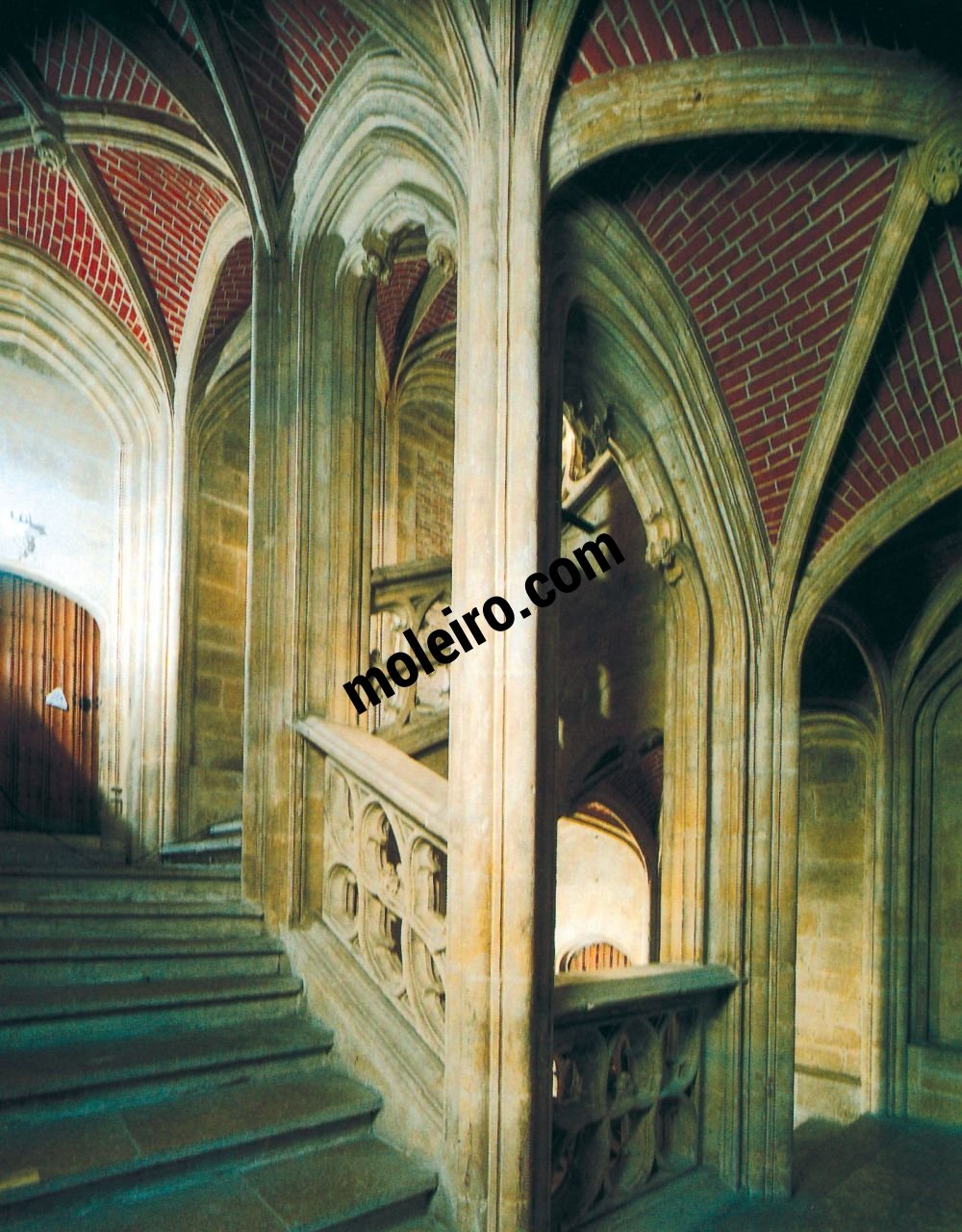 Talleres de Arquitectura en la Edad Media Gand, Países Bajo, Ayuntamiento, escalera, 1518-1539