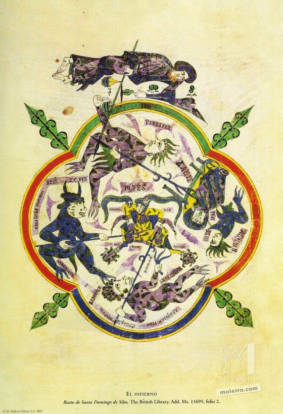 Cartella di 12 poster del Beato di Liebana, codice di San Domenico di Silos.  