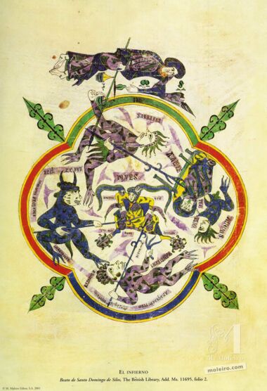 Folder of 12 art prints from the Silos Beatus 12 high-quality art prints