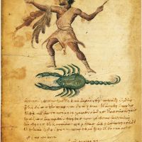 Orión y un escorpión. Folio 2v