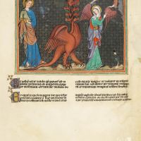 f. 20r · The Dragon persecutes the Woman
