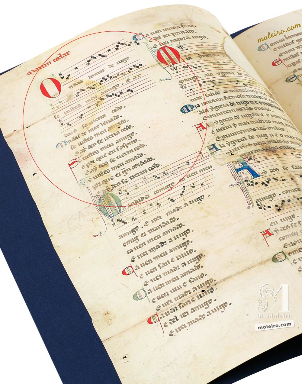 Cantiga 1 della Pergamena Vindel di Martin Codax - The Morgan Library & Museum, New York