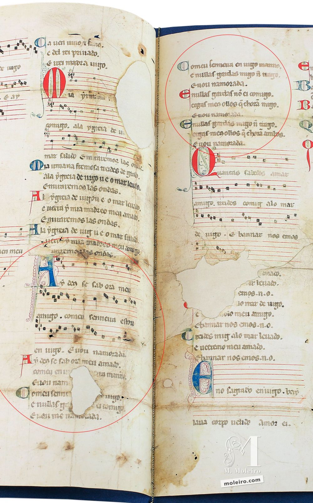 Cantiga 4 della Pergamena Vindel di Martin Codax - The Morgan Library & Museum, New York