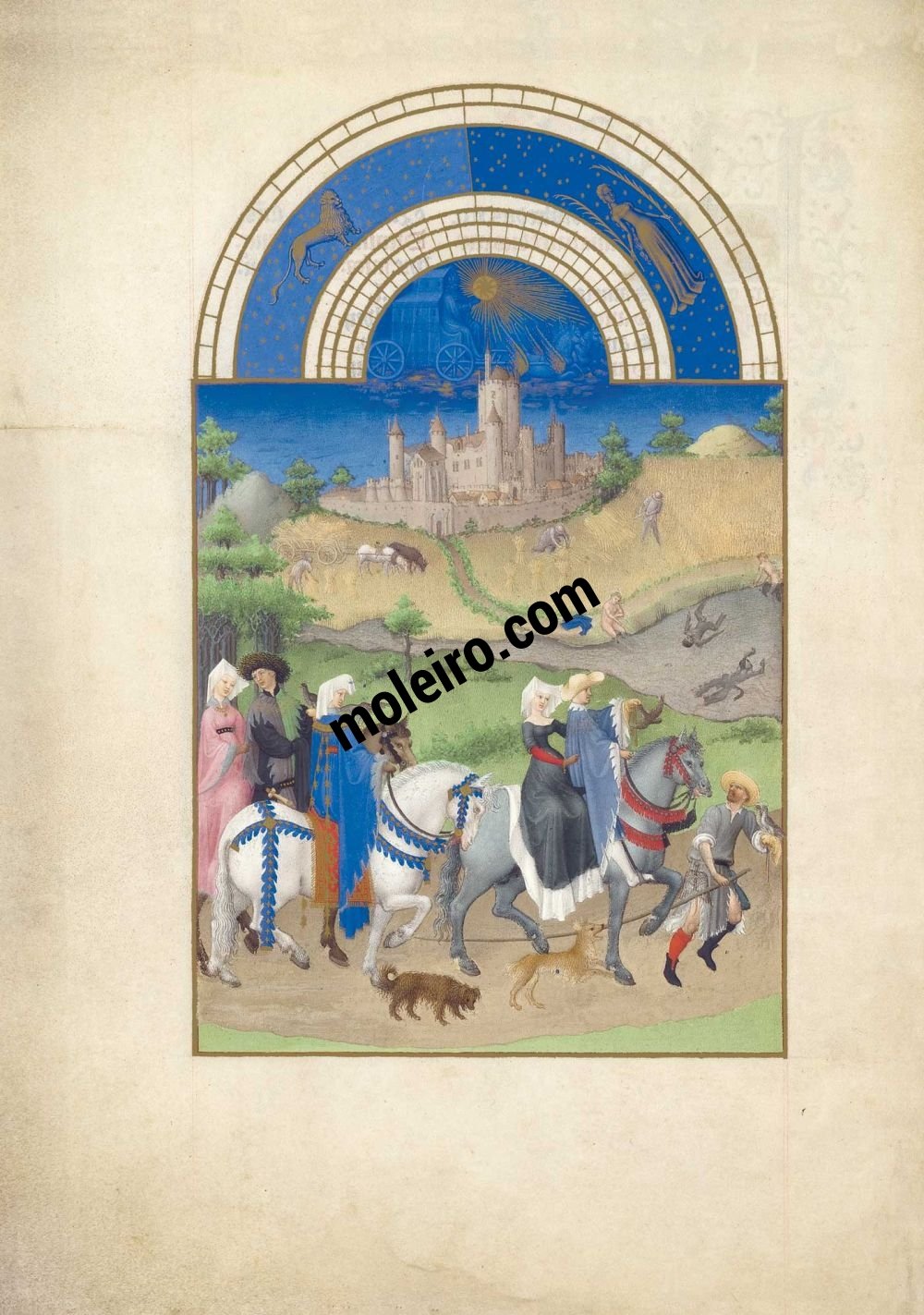 As Très Riches Heures do Duque de Berry f. 8v