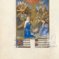 Fol. 44v - Prime: La Nativité