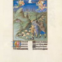 Fol. 48v - Tierce: Annonce aux bergers