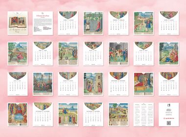 Moleiro-Kalender 2024 - Der Rosenroman Tischkalender im CD-Format (12 Seiten zu 14x12 cm)