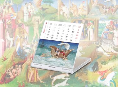 Moleiro Calendario 2025 CD desk calendar (12 pages of 14x12 cm)