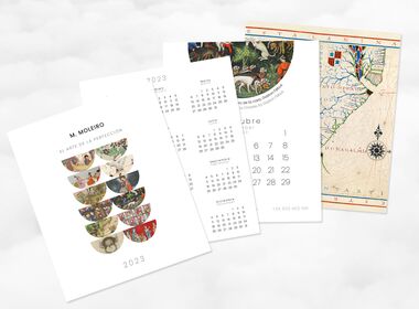 Moleiro-Kalender 2023 Tischkalender im CD-Format (12 Seiten zu 14x12 cm)