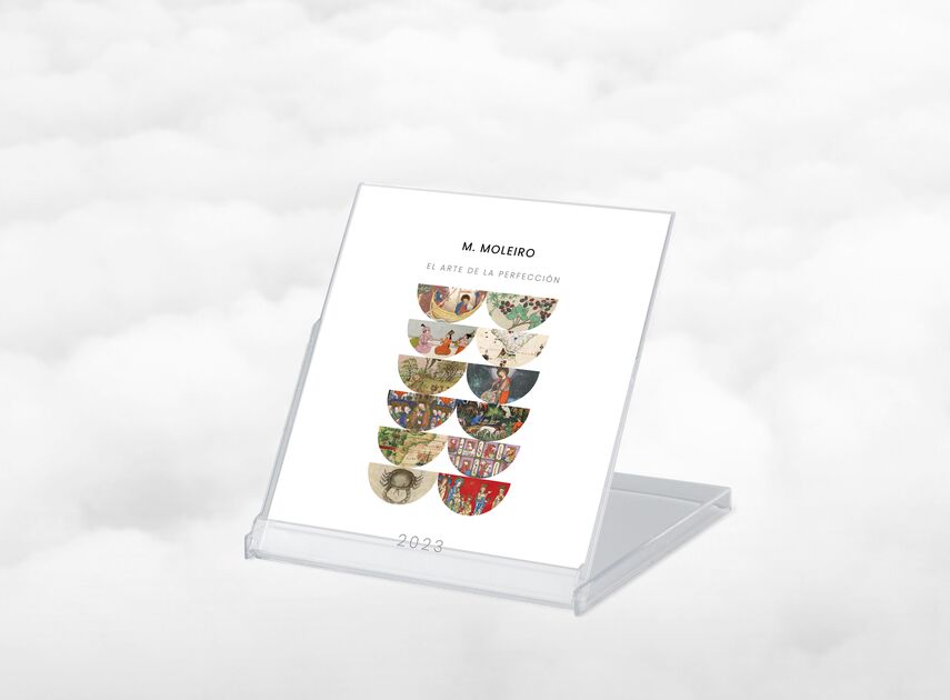 Moleiro-Kalender 2023 Tischkalender im CD-Format (12 Seiten zu 14x12 cm)