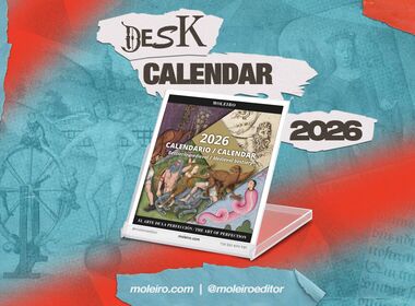 Moleiro Calendario 2026 Tischkalender im CD-Format (12 Seiten, 14 � 12 cm)