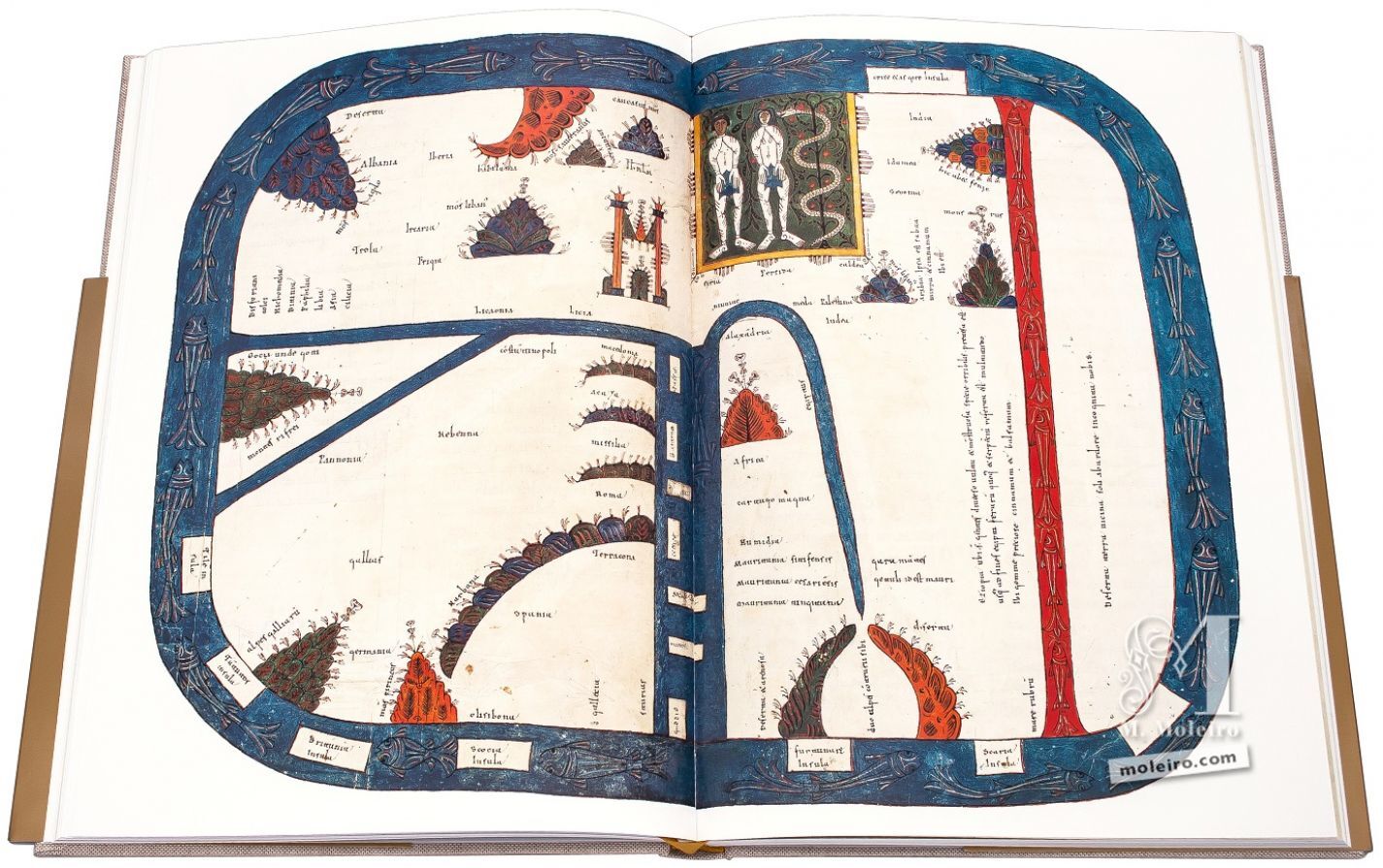 Mapamundi, Pedro. Folios 39v-40r