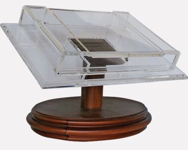 Display bookrest for medium-sized manuscripts