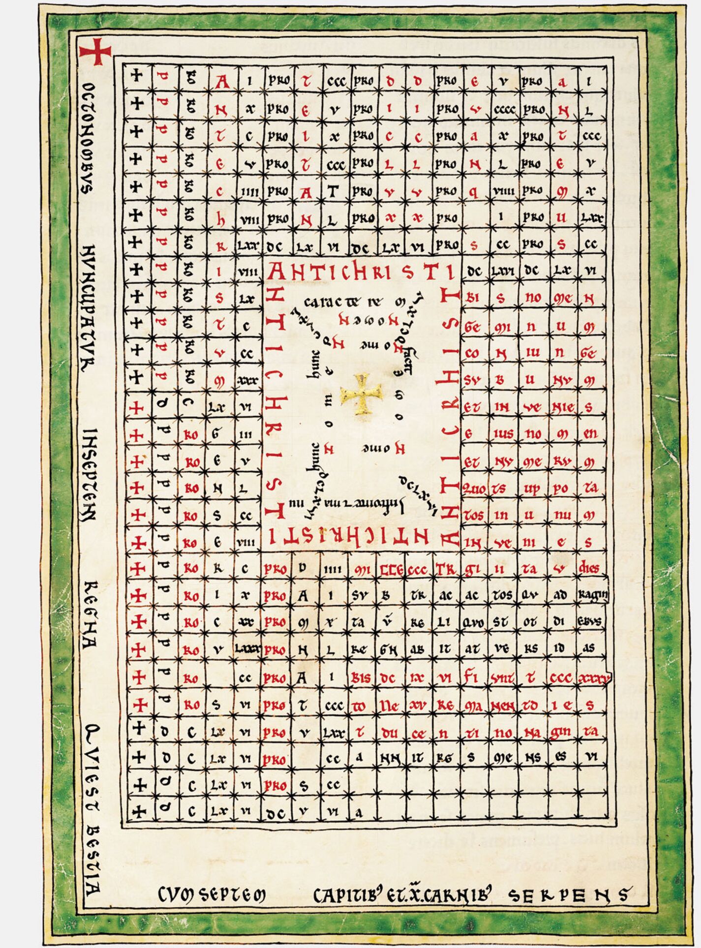 f. 13B, Tablas del Anticristo