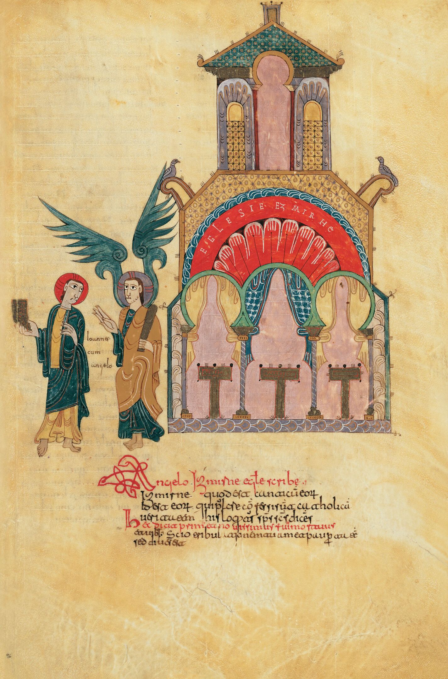 f. 76r, Mensaje a la Iglesia de Esmirna