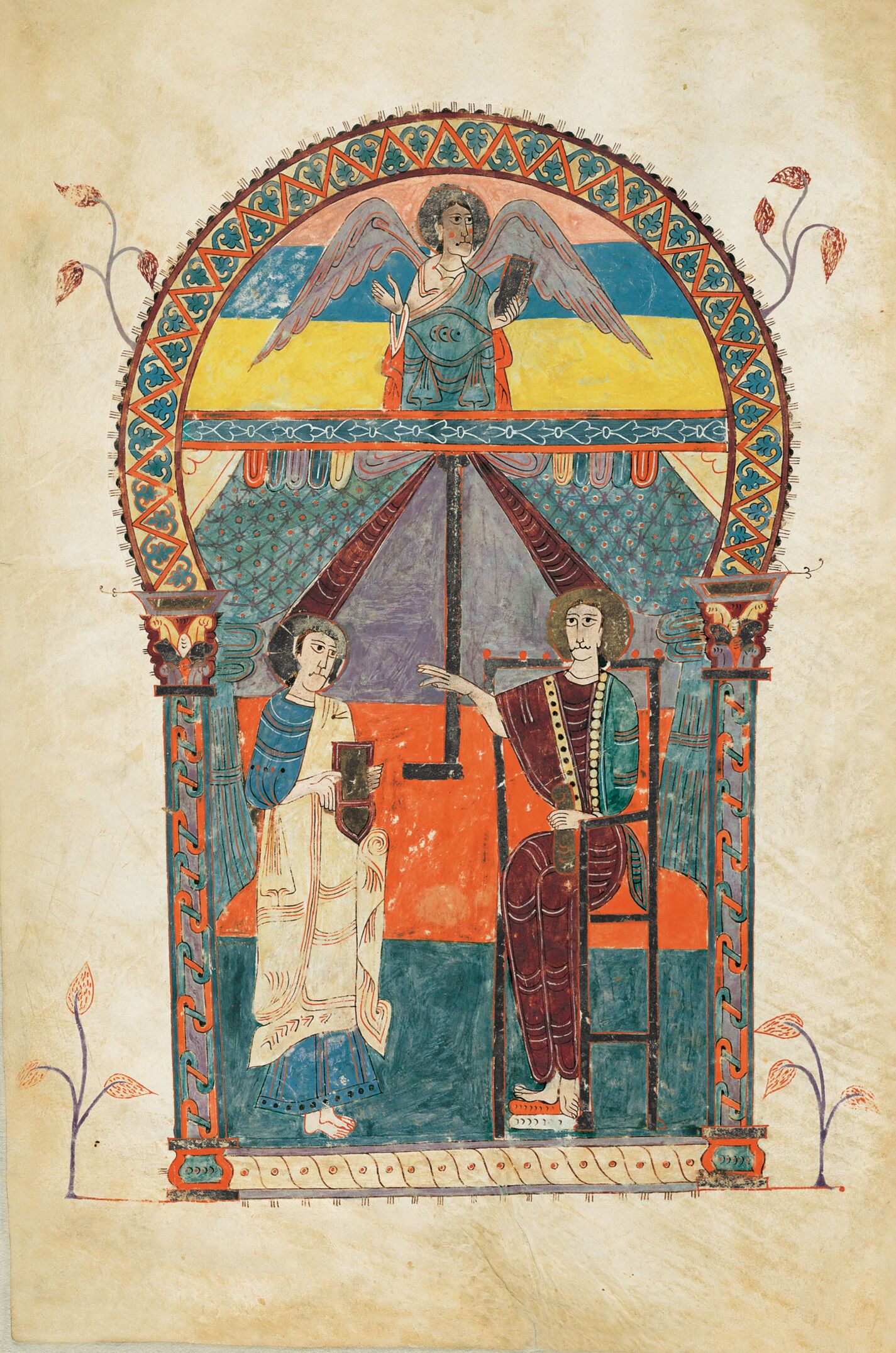 f. 6v, Retrato de san Juan con el testigo