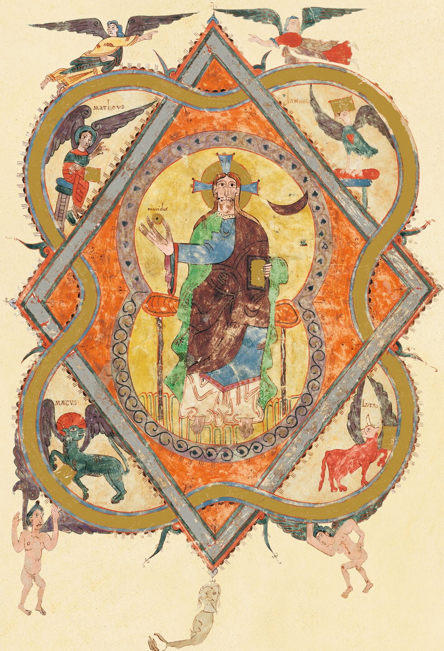 f. 2r, Maiestas Domini