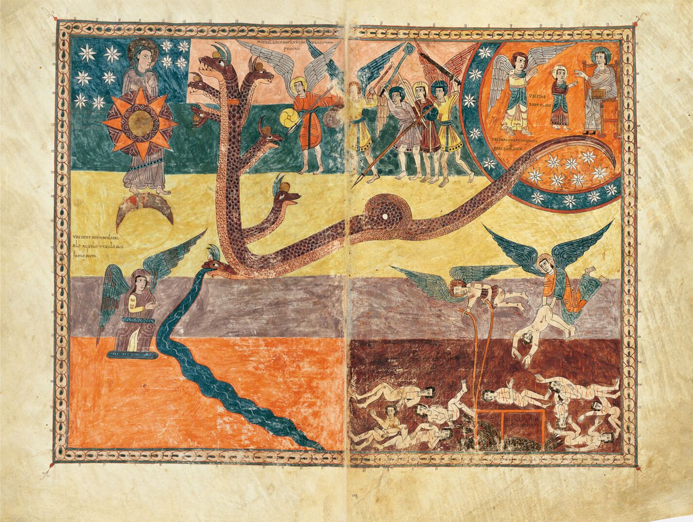 San Miguel y sus ángeles contra el dragón
