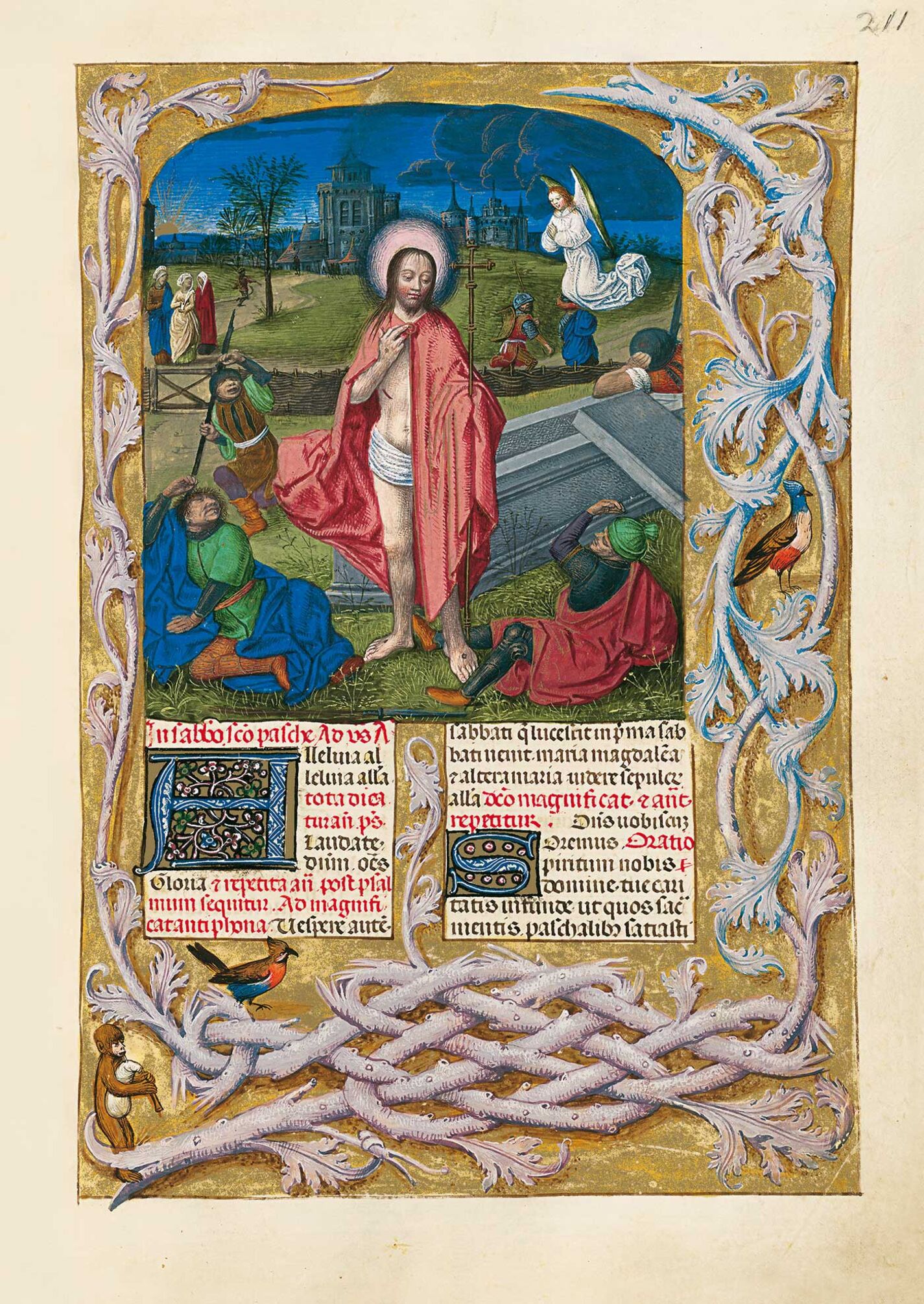 f. 211r, Resurreccin de Cristo