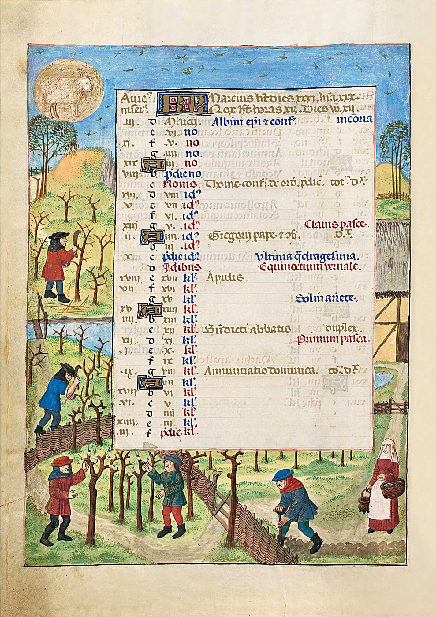 f. 2v, Marzo