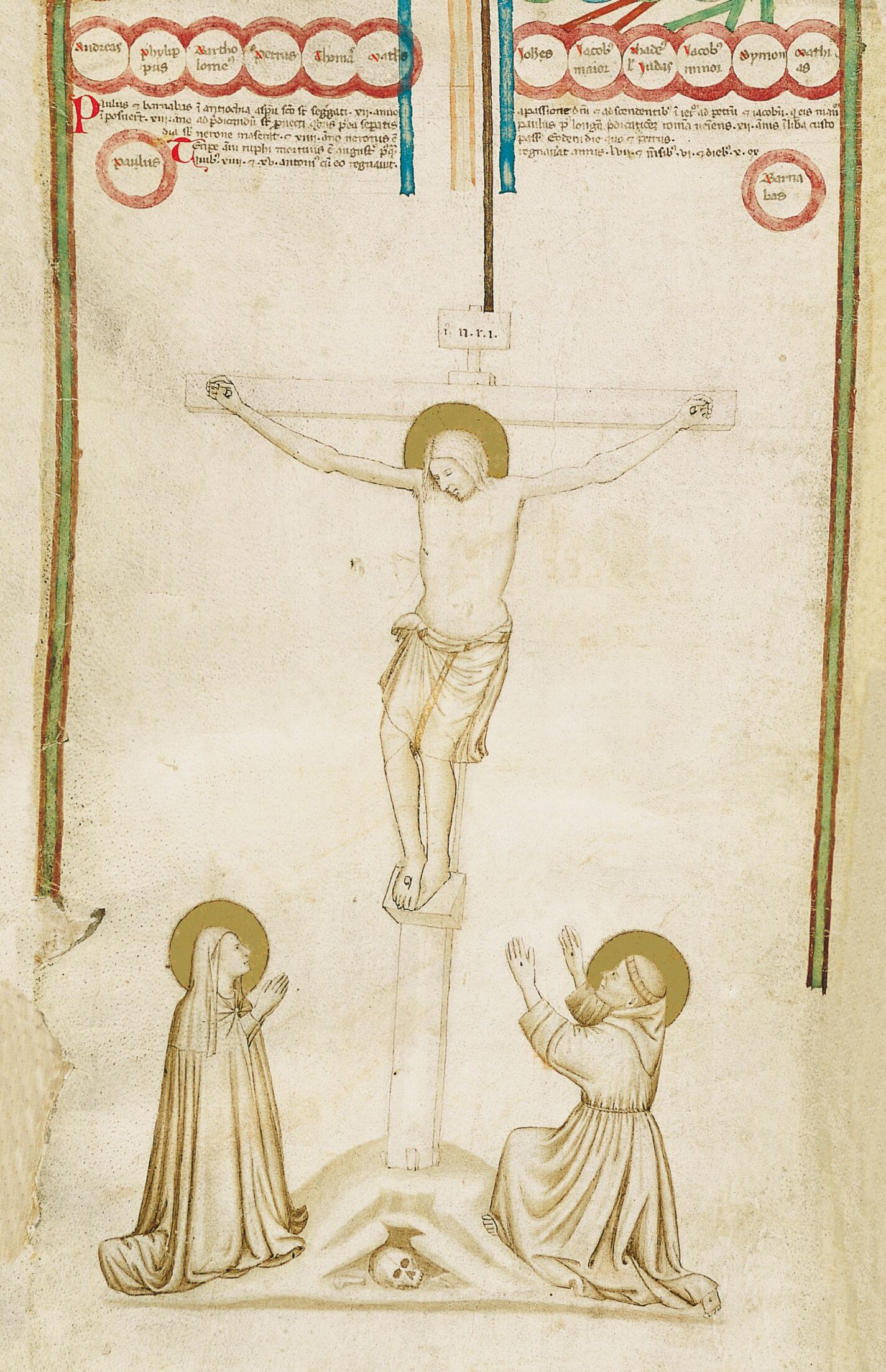 Crucifixión con la Virgen y san Francisco de Asís