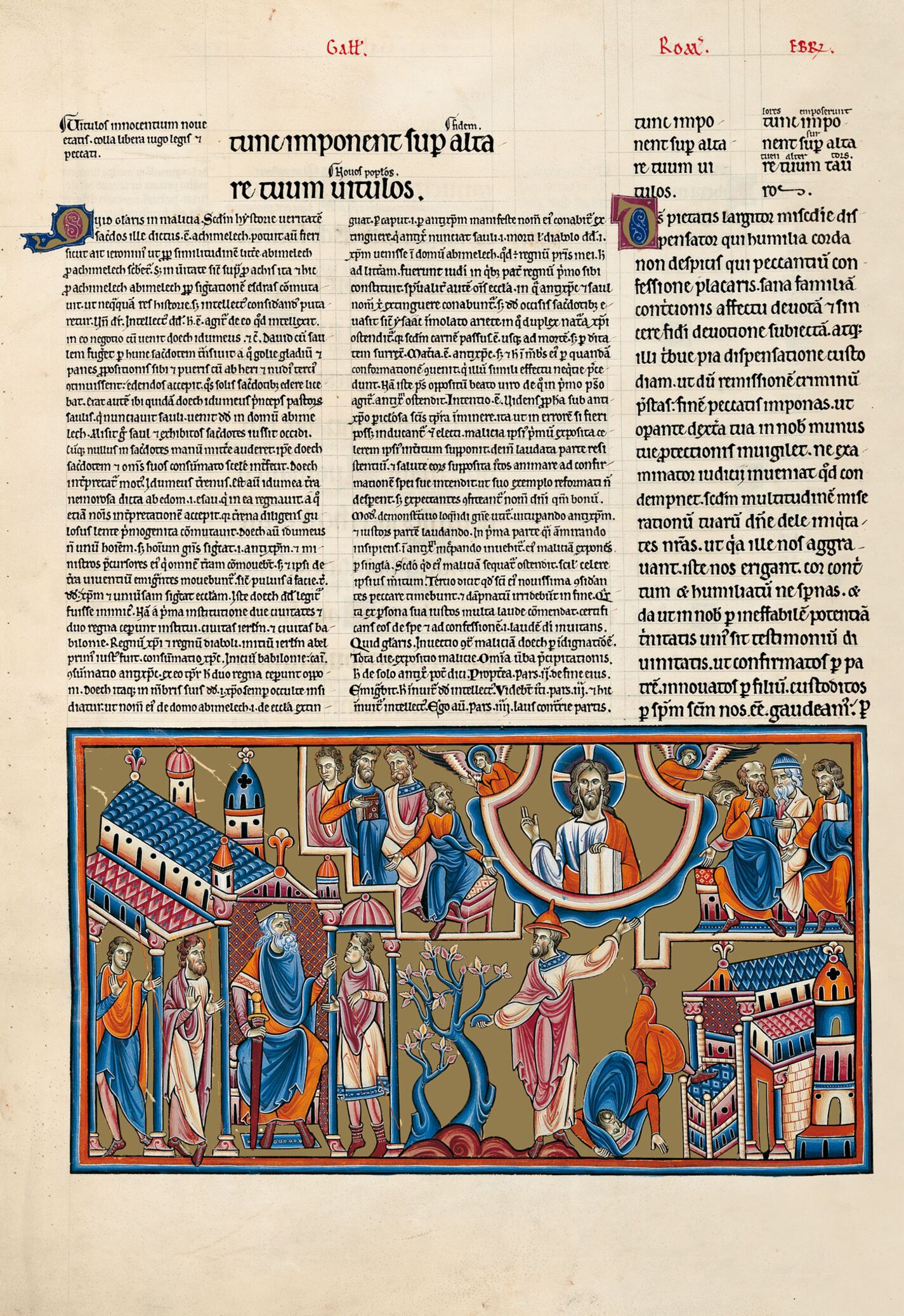 f. 90v, salmo 51 ¿Por qué te vanaglorias de tu malicia?, tú que eres tan infame